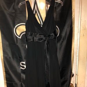 Black evening cocktail dress